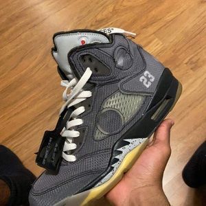 off white jordan 5s
